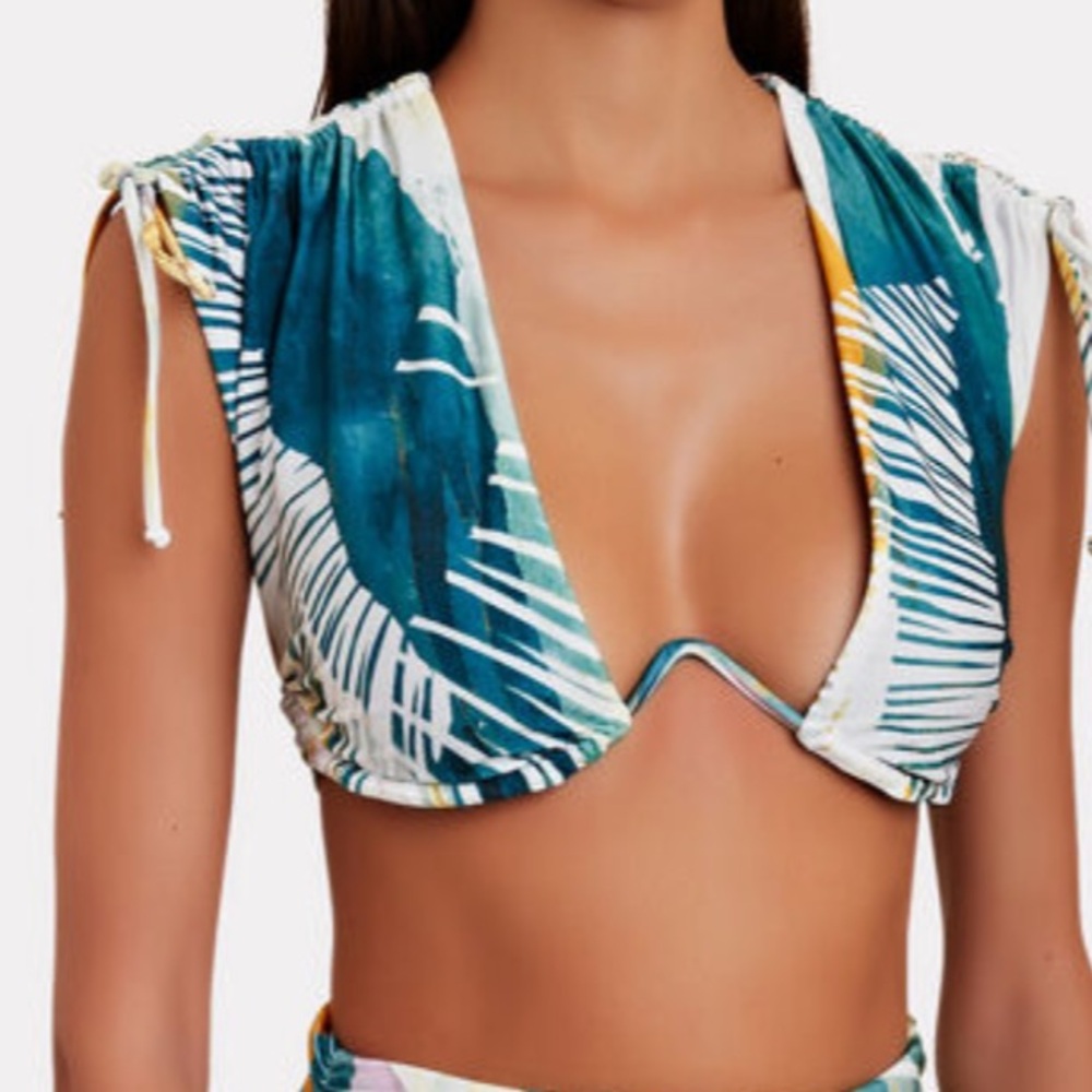 Andrea Iyamah Manasa Printed Underwire Bikini top